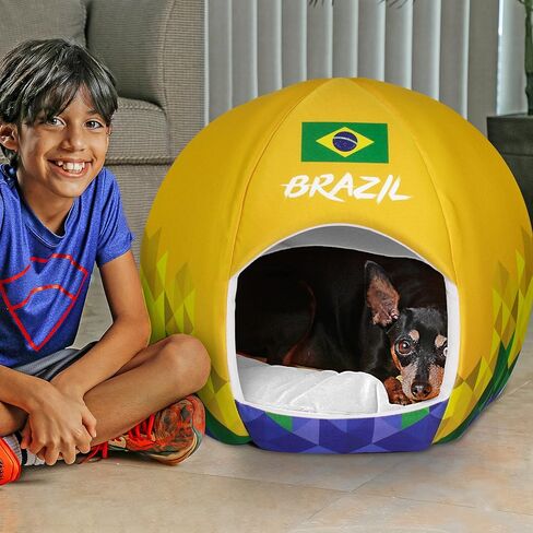 MACCABI ART Brazil Country-Sport Ball Pet Bed- Small in Kuwait