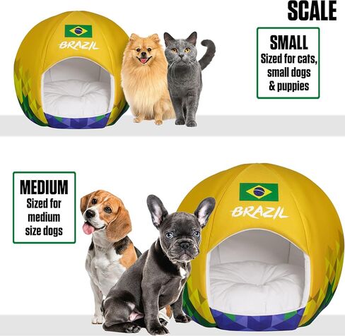MACCABI ART Brazil Country-Sport Ball Pet Bed- Small in Kuwait