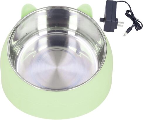 Heated Pet Bowl, 1.5L Pet Thermal Water Bowl 15° Slanted Bowl with ON/Off Switch for Dogs Cats in Saudi Arabia
