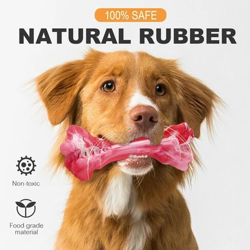Dog Toys for Aggressive chewers. The Most Realistic Bone for Our Canine Friends Dog. Chew Toys for Small, Medium, and Large Breeds!…(Medium) in Saudi Arabia