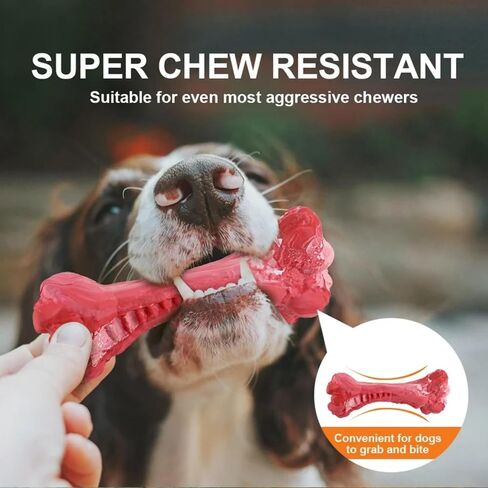 Dog Toys for Aggressive chewers. The Most Realistic Bone for Our Canine Friends Dog. Chew Toys for Small, Medium, and Large Breeds!…(Medium) in Saudi Arabia