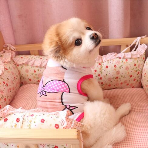 Dog Shirts Pet Shirts Dog T-Shirt Puppy Dog T Shirt Dog Vest Puppy Vest Pet Clothing Puppies Clothes for Small Dogs Doggie Tee Summer Apparel Female Dog Shirt Beach Wear¡­ (Large, Bikini) in Kuwait