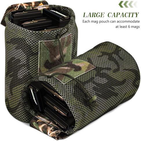 حقيبة تفريغ، حقيبة ماج قابلة للطي مناسبة لنظام مولي، حقيبة إسقاط تكتيكية كبيرة للمجلات مع رباط in Kuwait