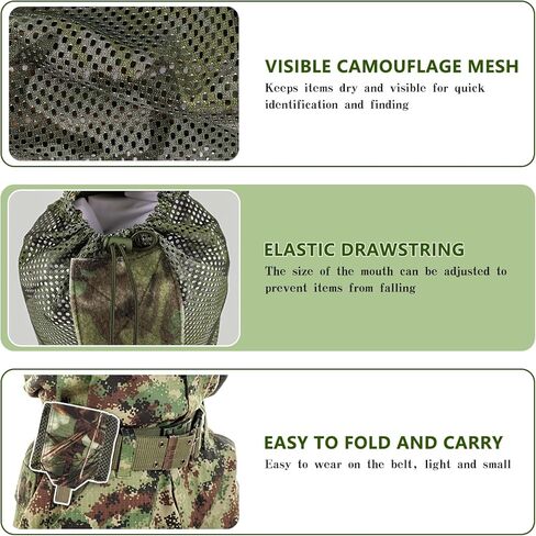 حقيبة تفريغ، حقيبة ماج قابلة للطي مناسبة لنظام مولي، حقيبة إسقاط تكتيكية كبيرة للمجلات مع رباط in Kuwait