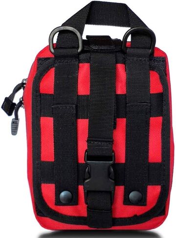 PAXLAMB الحقيبة التكتيكية MOLLE حقيبة الإسعافات الأولية حقيبة المساعدة حقيبة الطوارئ العسكرية (أحمر) in Kuwait
