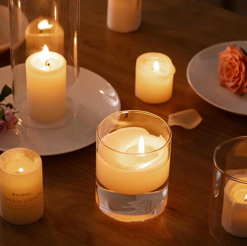 Jelofly 9PCS المزهريات اسطوانة الزجاج الشفاف للقطع المركزية 4، 8،12 بوصة طويل القامة الزجاج زهرة زهرية الإعصار حامل الشموع العائمة لديكورات الزفاف حزب الحدث ديكور المنزل الجدول in Kuwait