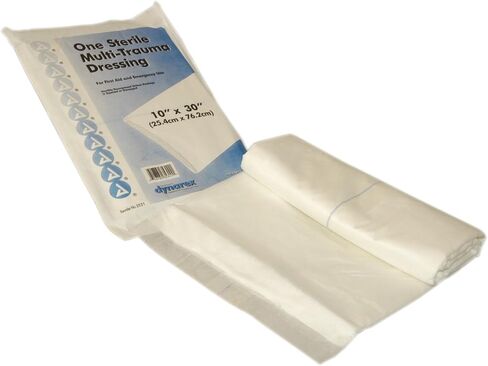 First Aid Only 3-700 Large Sterile Multi-Trauma Dressing, 30 Length x 10 Width in Saudi Arabia