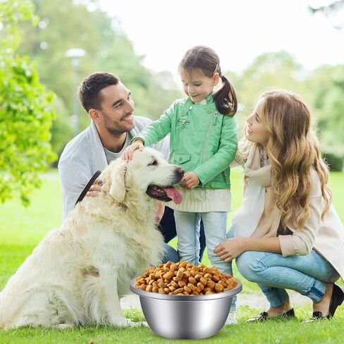 Ziliny 6 Pack 24 Cup/176 oz Extra Large Dog Bowls Bulk Stainless Steel Dog Water Bowls Heavy Duty Metal Dog Bowl Large Capacity Metal Pet Food Bowls Easy to Clean for Large and Extra Large Dogs in Saudi Arabia