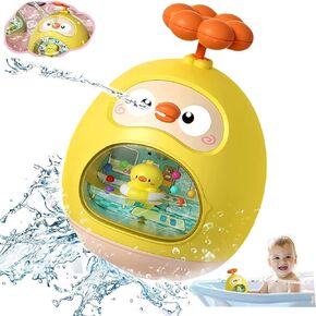 Baby Bath Toys forToddlers 1-3,Pool Toys for Toddlers 1-3 ,Roly PolyToys Duck Spray Bathing Toy with Floating Sprinkle ,Toddlers Toy for Boys Girls Gifts in Kuwait
