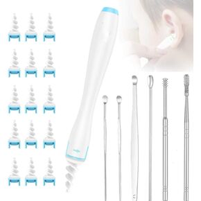 Q-Grips Ear Wax Removal Tool,Earwax Cleaning Kit with Reusable and Washable Replacement Soft Silicone Tips,Ear Remover Cleaning Tools in Saudi Arabia