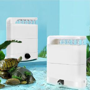 ZSPET 850L/H Low Water Filter with 2 Sponges &Bio Ball, 3-in-1 Water Circulation Amphibian Turtle Tank Filter, for 5-20 Gallon Turtle Tanks, Reptile Frog in Kuwait