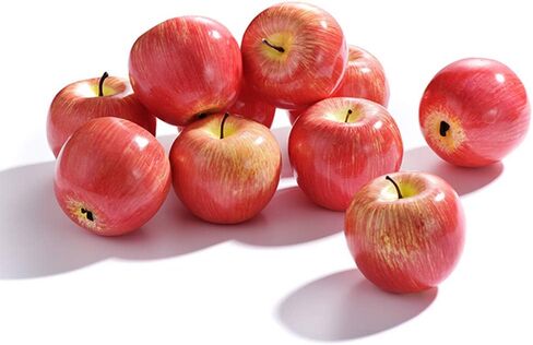 VEdusa Classic Fake Fruit Artificial Apples Realistic Artificial Fruits Lifelike Decorative Fake Apples Simulation Faux Apples Apple Decor Home and Kitchen for Home Kitchen Table Basket Decoration in Kuwait