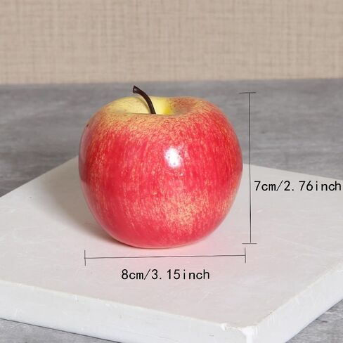 VEdusa Classic Fake Fruit Artificial Apples Realistic Artificial Fruits Lifelike Decorative Fake Apples Simulation Faux Apples Apple Decor Home and Kitchen for Home Kitchen Table Basket Decoration in Kuwait