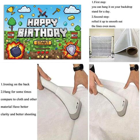 خلفية عيد ميلاد سعيد من البوليستر مقاس 7×5 قدم، لوازم حفلات تي ان تي، لافتة بتصميم كتل الاوساخ للاطفال والاولاد وديكور الغرفة in Kuwait