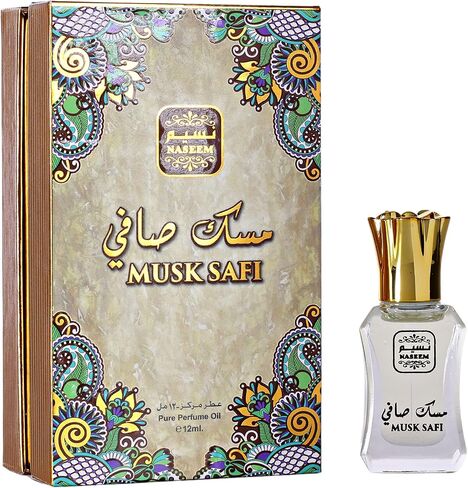 Naseem Musk Safi Perfume Oil Long Lasting Arabian Perfume Oil - Musk Sandalwood Amber Perfume for Men & Women 0.40 Fl Oz in Saudi Arabia