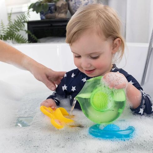 Fat Brain Toys Dimpl Splash - Three Popping Scoop & Pour Bath Toys for Toddlers in Saudi Arabia