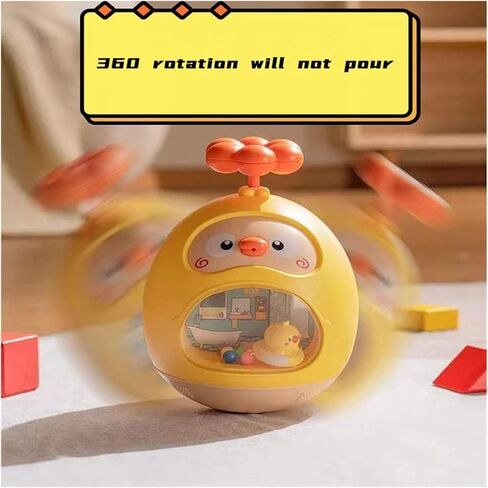 Baby Bath Toys forToddlers 1-3,Pool Toys for Toddlers 1-3 ,Roly PolyToys Duck Spray Bathing Toy with Floating Sprinkle ,Toddlers Toy for Boys Girls Gifts in Kuwait
