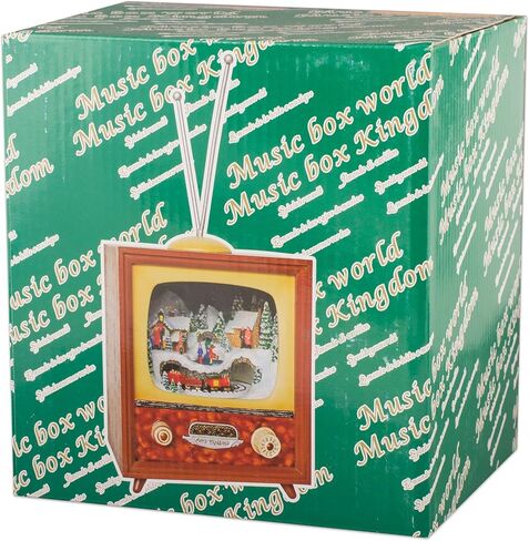 MusicBox Kingdom 51013 TV Music Box Playing Christmas Carols, Small in Kuwait