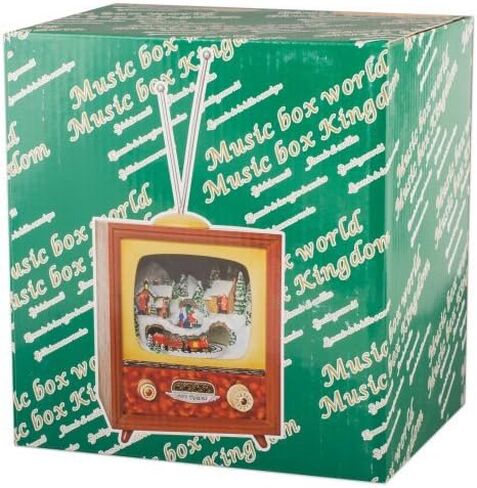 MusicBox Kingdom 51013 TV Music Box Playing Christmas Carols, Small in Kuwait