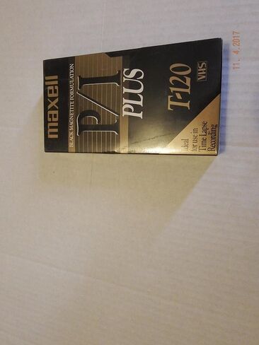Maxell P/I PLUS T-120 VHS Black Magnetite Time Lapse Recording in Saudi Arabia