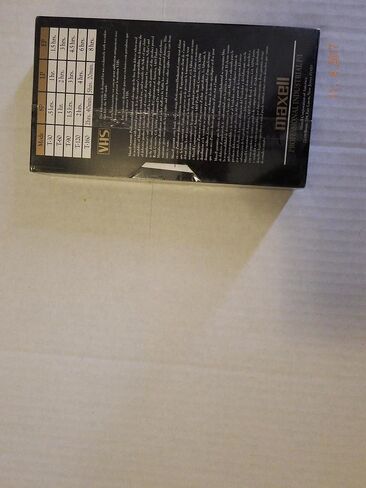 Maxell P/I PLUS T-120 VHS Black Magnetite Time Lapse Recording in Saudi Arabia