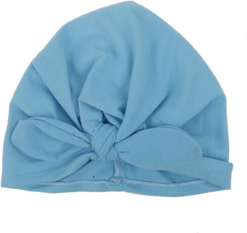 كاندسويت قبعات قطنية للبنات الصغيرات على شكل اذن ارنب للاطفال بعمر 3-36 شهر، ازرق وابيض ورمادي ووردي وارجواني داكن، 1-5T in Kuwait