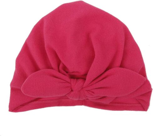 كاندسويت قبعات قطنية للبنات الصغيرات على شكل اذن ارنب للاطفال بعمر 3-36 شهر، ازرق وابيض ورمادي ووردي وارجواني داكن، 1-5T in Kuwait