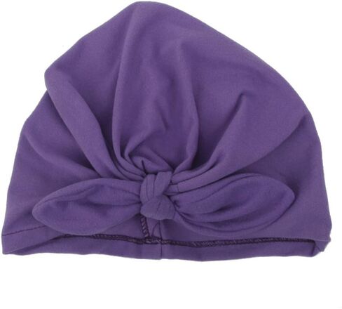 كاندسويت قبعات قطنية للبنات الصغيرات على شكل اذن ارنب للاطفال بعمر 3-36 شهر، ازرق وابيض ورمادي ووردي وارجواني داكن، 1-5T in Kuwait