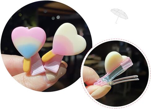 اليميرسا مشابك شعر للبنات الصغيرات من 50 قطعة، مشابك شعر رائعة بالوان قوس قزح، اكسسوارات شعر للبنات الصغيرات والمراهقات والاطفال الصغار in Kuwait