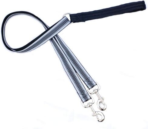 2 هاوندز ديزاينز سلسلة تدريب سوداء عاكسة للضوء مقاس 1.5 سم in Kuwait