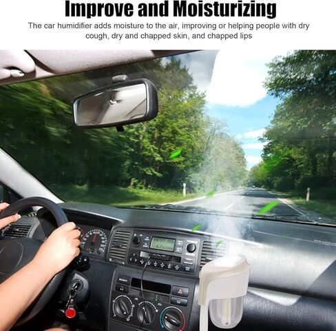 مرطب صغير، ناشر مرطب رذاذ بارد، مرطب للسيارة برذاذ ناعم، صغير محمول، ولاعة سجائر، موزع روائح عطرية in Kuwait