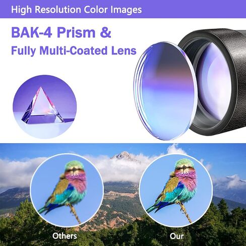 30x50 Monocular, Monocular Telescope for Smartphone, Portable Telescope, High Definition Handheld Telescope with Smartphone Holder & Adjustable Tripod, Monocular for Hunting Bird Watching in Kuwait