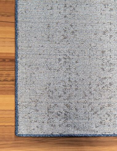 سجادة منطقة Loom Del Mar Collection الفريدة - جنيفر (4' 1" x 6' 1" مستطيلة، أزرق/أزرق داكن) in Saudi Arabia