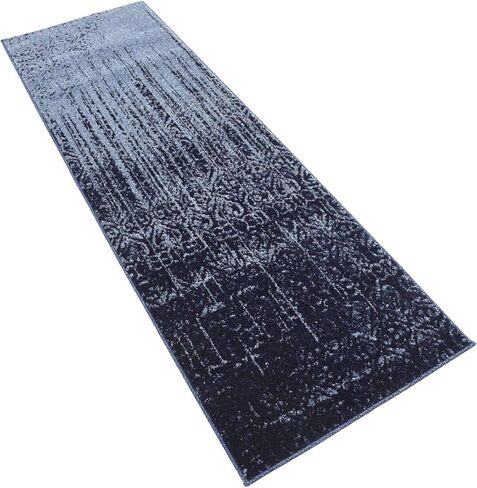 سجادة منطقة Loom Del Mar Collection الفريدة - جنيفر (4' 1" x 6' 1" مستطيلة، أزرق/أزرق داكن) in Saudi Arabia