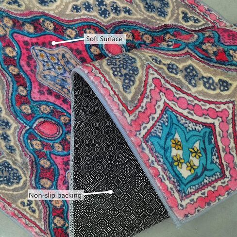AMZALI Boho عداء البساط، 2x6 خمر ميدالية السجاد المتعثرة السجاد عداء قابل للغسل عدم الانزلاق منطقة البساط المدخل حصيرة الكلمة للممر المطبخ غرفة المعيشة غرفة النوم غرفة الغسيل in Kuwait