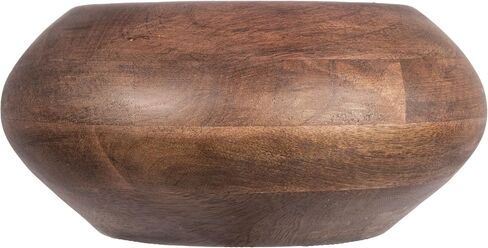 Bloomingville Modern Round Wood, Walnut Finish Bowl, Brown in Kuwait