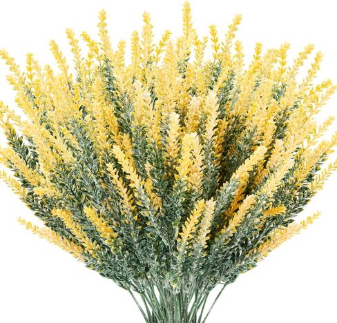 TENCHY 12 Bundles Artificial Lavender Flowers No Fade UV Resistant Fake Plastic Flowers Bouquet for Wedding Home Office Decoration- Indoor/Outdoor Use (Fuchsia) in Saudi Arabia