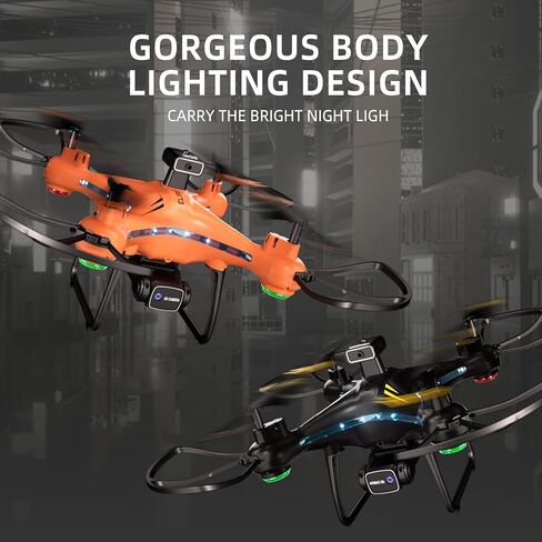 طائرة بدون طيار AIROKA H112 RC مع كاميرات مزدوجة، يمكن التحكم في التطبيق بدون طيار، مع تحوم تلقائي، وقلب ثلاثي الأبعاد، ووضع مقطوعة الرأس و3 بطاريات، لعبة هدية رائعة للأولاد والبنات (أسود) in Kuwait