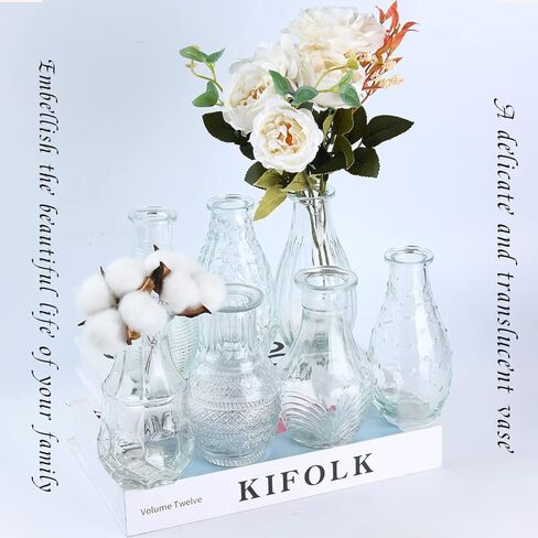 مجموعة مزهرية زجاجية 20 قطعة مزهريات برعم صغيرة مزهريات زجاجية شفافة لزهرة مزهريات برعم شفافة بكميات كبيرة مزهريات صغيرة مزهريات شفافة لديكور الطاولة مزهرية زجاجية عتيقة لحفل زفاف ريفي مكتب ديكور طاولة المنزل in Kuwait