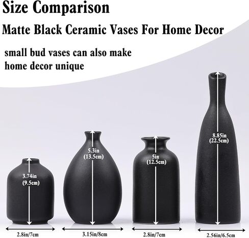 Multi-Color Ceramic Small Bud Vases Set of 4, White Yellow Orange Blue Vase, Modern Minimalism Style Vases for Rustic Home Decor, Ideal Decorative Vases for Living Room, Dining Room, Mantel, Entryway in Saudi Arabia