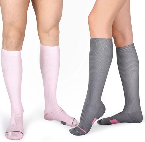 Shinymoon 3 Pairs Maternity Compression Socks for Women 25-30 mmHg Pregnancy Sock Stocking Knee High Maternity Compression Stockings for Pregnancy, 3 Colors in Saudi Arabia