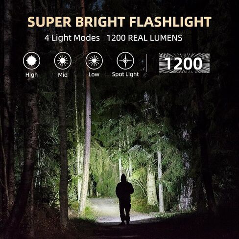 Mini Flashlight, Rechargeable Flashlights 300 Lumens Pocket EDC Flashlight with Magnetic Base Small Handheld Flashlight with Clip for Camping, Outdoor, Emergency in Saudi Arabia