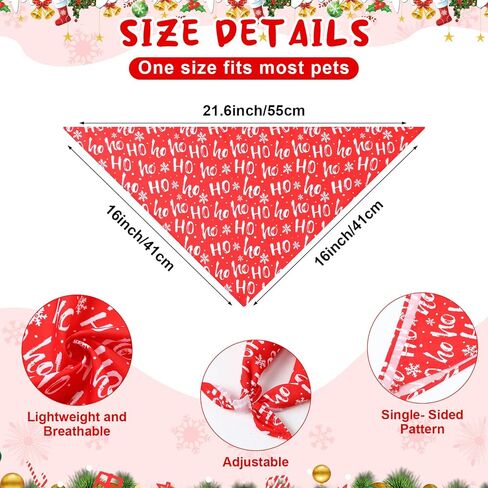 Sadnyy 18 Pcs Pet Costume Accessories Christmas Dog Bandanas Dog Christmas Scarf Adjustable Christmas Dog Headbands Pet Xmas Reindeer Antlers Headbands for Dogs Costume Decor in Saudi Arabia