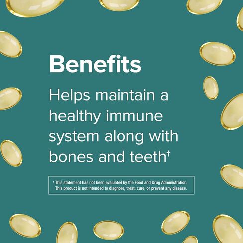 Webber Naturals Vitamin D3 Softgel, 1,000 IU, 425 Count, for Immune Heath and Support for The Development and Maintenance of Bones and Teeth, Non GMO and Gluten Free in Saudi Arabia