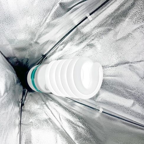 LimoStudio (4 عبوات) مصابيح CFL بقدرة 125 وات، 6000 كلفن، أقصى سطوع 5950 لومن، فلورسنت مدمج كامل الطيف، لون محايد لضوء النهار لإضاءة استوديو الصور والفيديو، AGG3237 in Kuwait