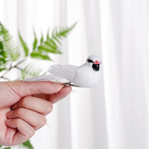 Artificial Birds Fake Birds Foam Realistic Feather Birds Decoration Garden Flower Arrangements and Wedding Decor Wreaths Craft Christmas Tree Ornaments(decor birds-3pcs) in Saudi Arabia