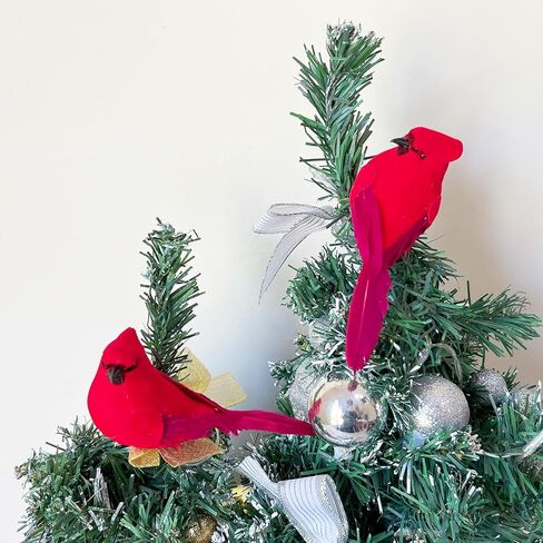 Artificial Birds Fake Birds Foam Realistic Feather Birds Decoration Garden Flower Arrangements and Wedding Decor Wreaths Craft Christmas Tree Ornaments(decor birds-3pcs) in Saudi Arabia