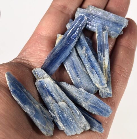 1PC Blue Kyanite Blade Slice Natural Sparkling Roughly Gemstone Crystal Mineral Collectilble Rough Specimen Slab - Brazil in Saudi Arabia