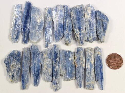 1PC Blue Kyanite Blade Slice Natural Sparkling Roughly Gemstone Crystal Mineral Collectilble Rough Specimen Slab - Brazil in Saudi Arabia