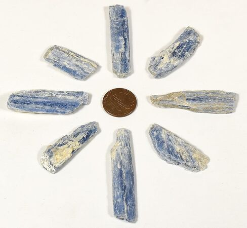 1PC Blue Kyanite Blade Slice Natural Sparkling Roughly Gemstone Crystal Mineral Collectilble Rough Specimen Slab - Brazil in Saudi Arabia